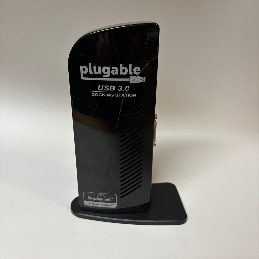 Plugable UD-3900 USB 3.0 Universal Laptop Docking Station UNTESTED & NO CORD